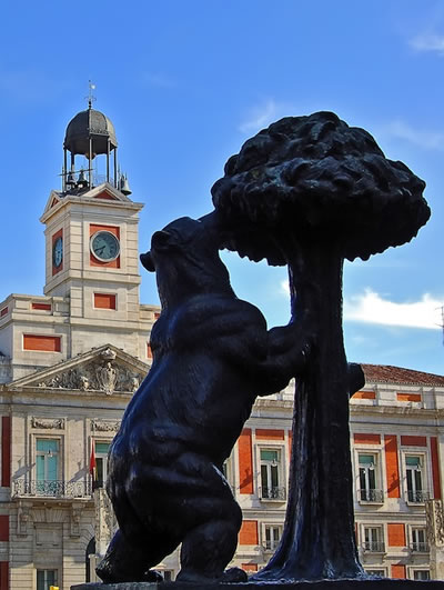 statue de l'ours à Madrid